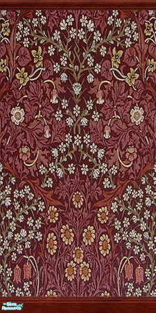 Sims 2 — Victorian Extravagance by Shakeshaft — Part of a collection of various Victorian wallpapers and panelling. **