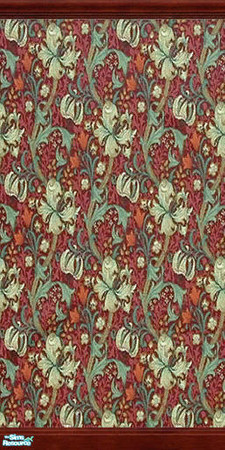 Sims 2 — Victorian Floral by Shakeshaft — Part of a collection of various Victorian wallpapers and panelling. ** TSRAA **