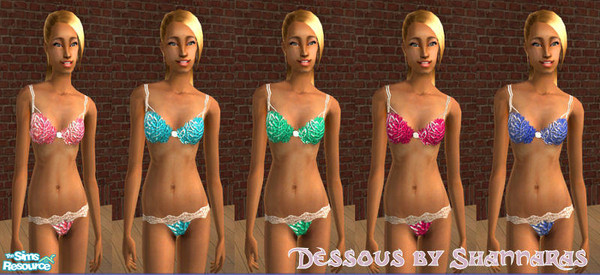 Sims 2 — Dessous Set by Shannara_Simfashion — Dessous Set