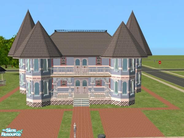 Sims 2 — Classic Victorian by c_literati — Roomy Victorian on a larger small-sized lot, with two driveways.
