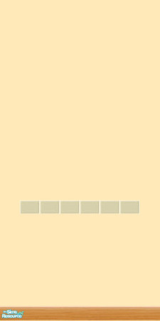 Sims 2 — Saffron Wall with Sink Tiles by kkffoo — With medium colour wooden skirting. Co-ordinates with maxis cream