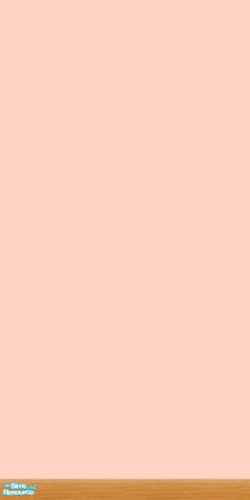 Sims 2 — Apricot Plain Wall by kkffoo — With medium colour wooden skirting. Co-ordinates with maxis pink budget bathroom