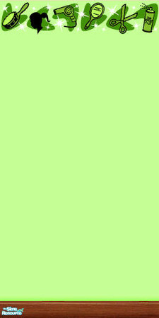 Sims 2 — Beauty Salon 1.5 - Lime Wall by Shannanigan — Coordinating "Painted" Wall for the Lime Beauty Salon.