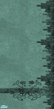 Sims 2 — Stone Wall 6 Right by camelia111 — Part of Exterior Collection V