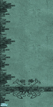 Sims 2 — Stone Wall 6 Left by camelia111 — Part of Exterior Collection V