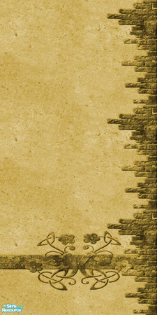 Sims 2 — Stone Wall 4 Right by camelia111 — Part of Exterior Collection V