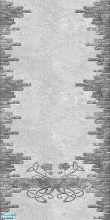 Sims 2 — Stone Wall 3 Full by camelia111 — Part of Exterior Collection V