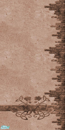 Sims 2 — Stone Wall 2 Right by camelia111 — Part of Exterior Collection V