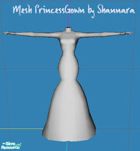 Sims 2 — Princess Gowns - New Mesh by Shannara_Simfashion — MESH Princess Gown you may recolour this mesh and upload your
