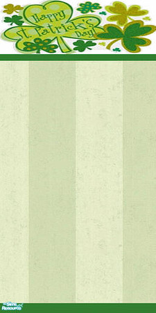 Sims 2 — Something Green One Wall 1 by iZazu — Happy St. Patrick's Day! Part of the "Something Green One". Here