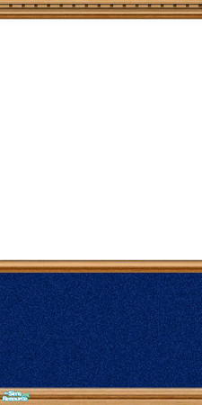 Sims 2 — Simple Colors and Linoleum - Blue by Lorah — Nice wall with two tone wood and sand-paint in blue. Matching