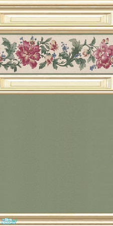 Sims 2 — jsf2FloralBorderSagePL by jsf — From jsf Designs, TSRAA 