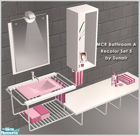Sims 2 — MCR Bathroom A - Recolor set 5 by Sunair — MCR Bathroom A - Recolor set 5 (white)
