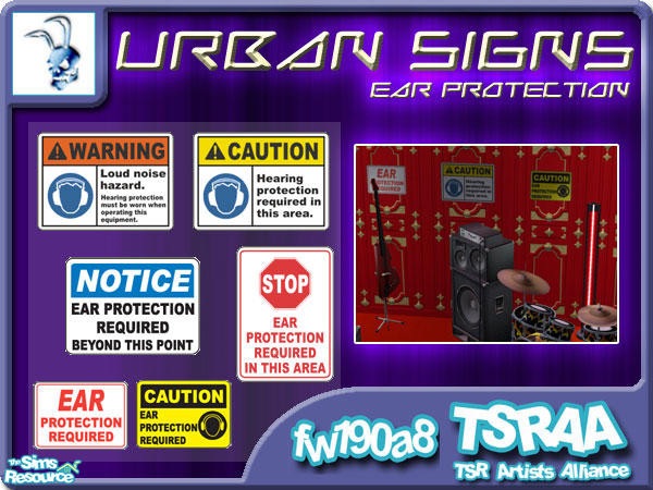Sims 2 — Urban Signs (Ears) by fw190a8 — Let's face it: your Sims aren't always brimming with common sense, but now they