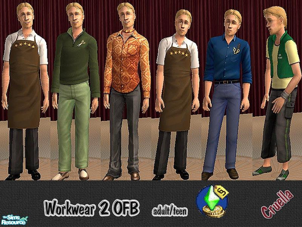 Sims 2 — am_Workwear2OFB by Cruella — Male adult and teen workwear for "Open for Business", choose shopwear,
