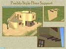 Pueblo Floor Support by Cyclonesue - Click to view and download separately!