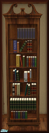 Sims 2 — NK TC60 Living Room - Bookcase by MoMama — A big hefty bookcase for all those study nights.