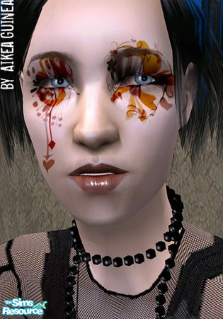 Sims 2 — Costume Makeup - Prologue by aikea_guinea — Costume makeup for both genders and all ages. Found under Blush.