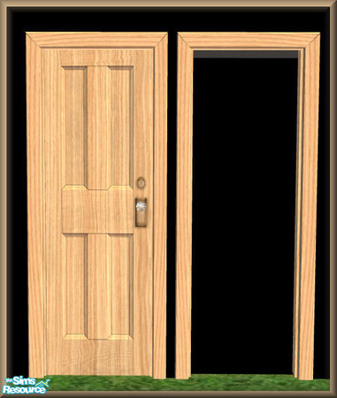 Sims 2 — NK Cinn Loire Ash Build Set - Old Yank Four Score Door by MoMama — Another traditional door and matching arch in