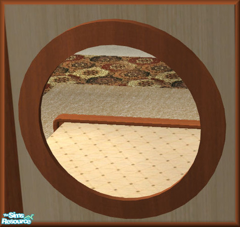 Sims 2 — NK Anes Bedroom - Mirror by MoMama — A nice oval mirror in a Swiss Pearwood frame.