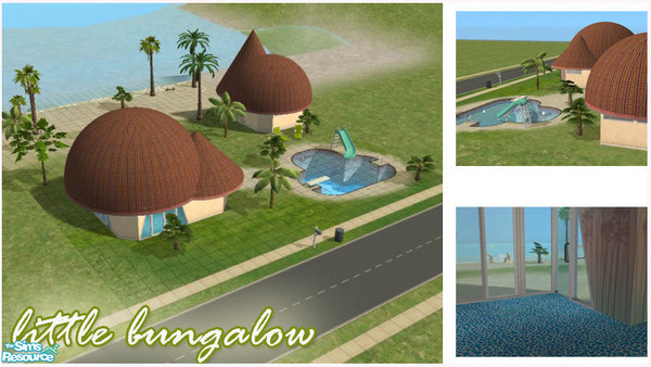 Sims 2 — Little bungalow by Bubnova13 — It\'s a small vacation house, the first building has a bedroom, a kitchen and a