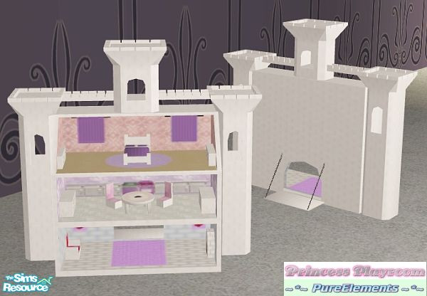 Sims 2 — Princess Playroom Set - Castle Dollhouse by SaeraMaples — For the Sim girls who love everything pretty and pink,