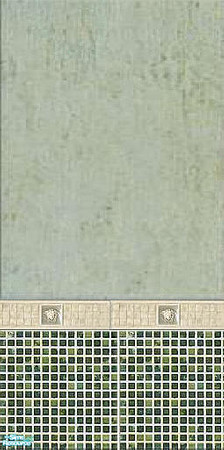 Sims 2 — Verde marble & mosaic pannel by Tempty — as name suggests