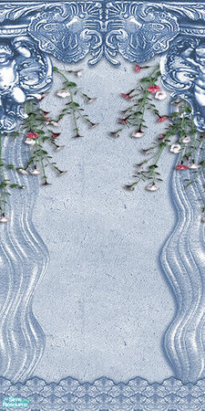 Sims 2 — Stone Wall 8 with Flowers by camelia111 — Part of Extrerior Collection IV