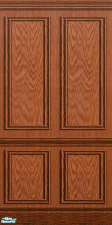 Sims 2 — Oak Paneling by Yeliab — Maxis Found Wall. Made from unmodified Maxis original texture file. The complete set of