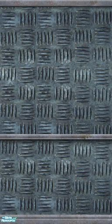 Sims 2 — Industrial Metal Plate Paneling by Yeliab — Maxis Found Wall. Made from unmodified Maxis original texture file.