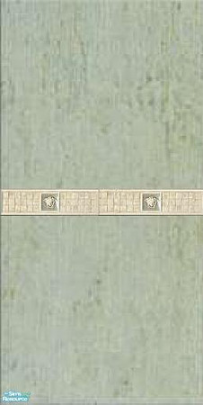 Sims 2 — Verde marble & natural stone border by Tempty — marble pannel with natural cut stone border