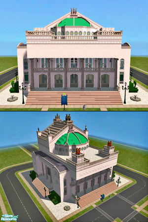 Sims 2 — Simplicity Lane Concert Hall by Lord_DragonBlood — A smaller, more intimate rendition of the Siempre Academia de