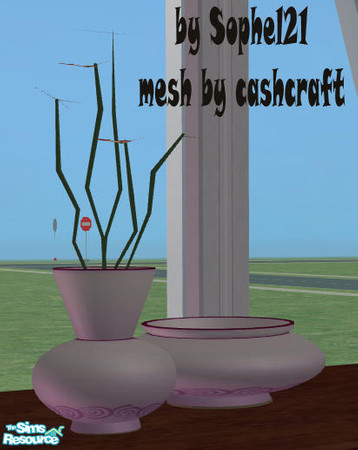 Sims 2 — Deco Set 001 -  Recolor 3 by Sophel21 — recolor of the amazing mesh from cashcraft. ***You need the Vase and