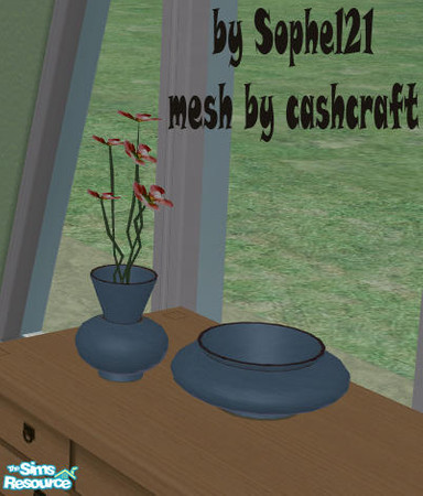 Sims 2 — Deco Set 001 -  Recolor 1 by Sophel21 — recolor of the amazing mesh from cashcraft. ***You need the Vase and
