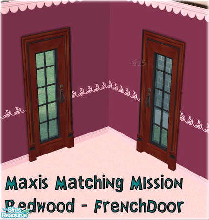 Sims 2 — Mission-Redwood-Frenchdoor by sww — open for business required.*TSRAA*
