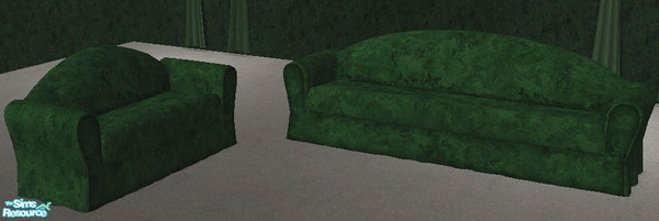 Sims 2 — Reds Emerald Living Room Couch/Loveseat  by red1060 — Reds Emerald Living Room Couch/Love seat