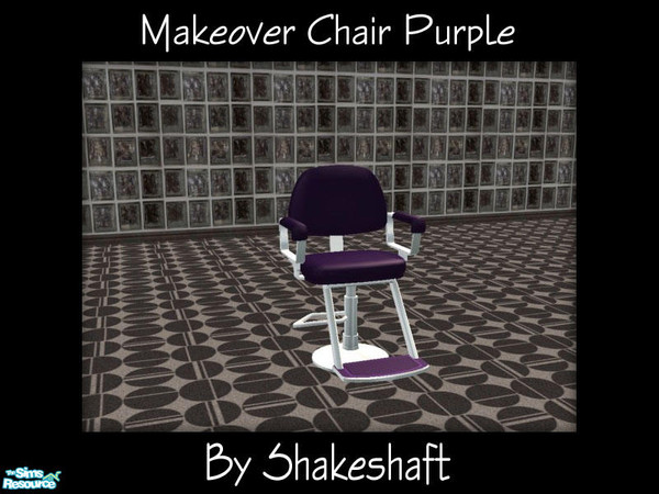 Sims 2 — Makeover Chair Purple by Shakeshaft — Part of a set of 7 new colours for your Makeover Chairs, also one recolour