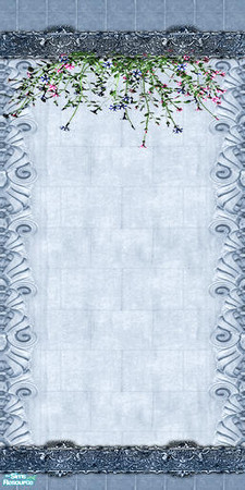 Sims 2 — Stone Wall with Flowers by camelia111 — Part of Exterior Collection III