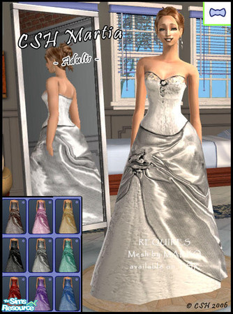 Sims 2 — CSH Martia 8 by Fairysunlight — Another satin gown adorned with lace - REQUIRES MESH_MarkosBallGown022805