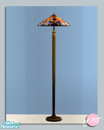 Sims 2 — Tiffany Floor Lamp 18 Shade - #271734 by DOT — Tiffany Floor Lamp 18 Shade Tiffany Floor Lamp *Mix and Match*