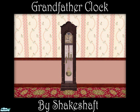 Sims 2 — Granfather Clock by Shakeshaft — Part of a set of everything you need to recreate a Victorian style Dining room,
