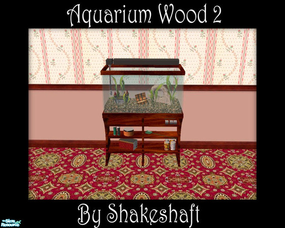 Sims 2 — Aquarium Wood 2 by Shakeshaft — Part of a set of everything you need to recreate a Victorian style Dining room,
