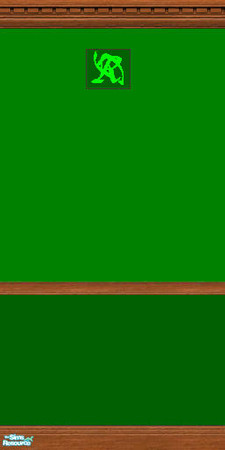 Sims 2 — Royal green wall by Arne145 — A goodlooking green wall.