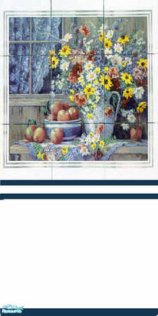 Sims 2 — flowers+fruit by skinflin — for the kitchen 