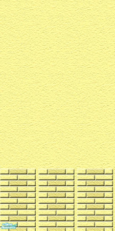 Sims 2 — Yellow Half Bricks by camelia111 — Part of Exterior Collection I