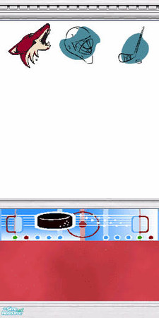 Sims 2 — NHL Team Logo Wall #23 by Moon_Dancer — 30 wallpapers in this set, one for each NHL team. This one is the