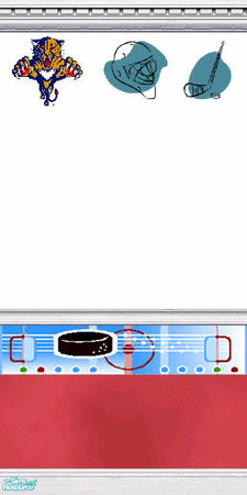 Sims 2 — NHL Team Logo Wall #13 by Moon_Dancer — 30 wallpapers in this set, one for each NHL team. This one is the
