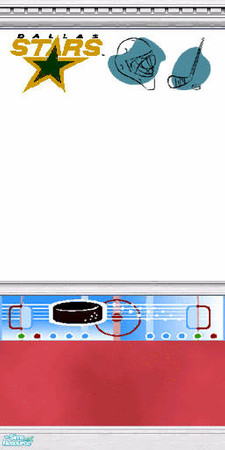 Sims 2 — NHL Team Logo Wall #10 by Moon_Dancer — 30 wallpapers in this set, one for each NHL team. This one is the Dallas