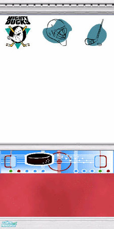 Sims 2 — NHL Team Logo Wall #1 by Moon_Dancer — 30 wallpapers in this set, one for each NHL team. This one is the Anaheim