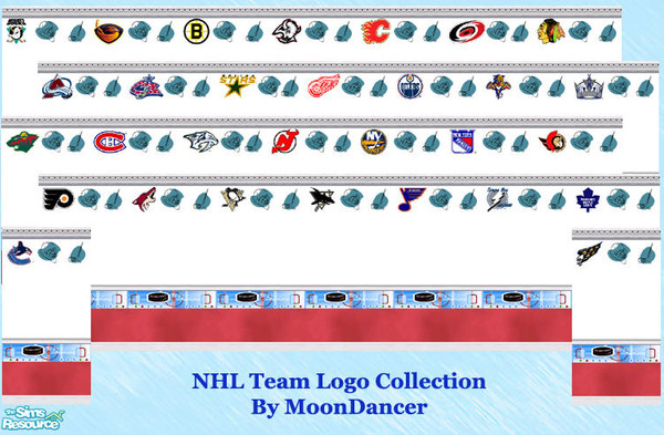 Sims 2 — NHL Team Logo Collection by Moon_Dancer — A collection of wallpapers featuring the NHL team logos. There are 30